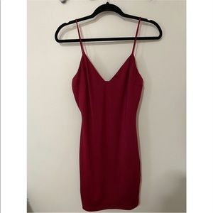 Red bodycon dress